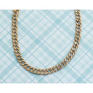 Vintage Thick Golden Chain Necklace - 32 inch, by Avon - L23